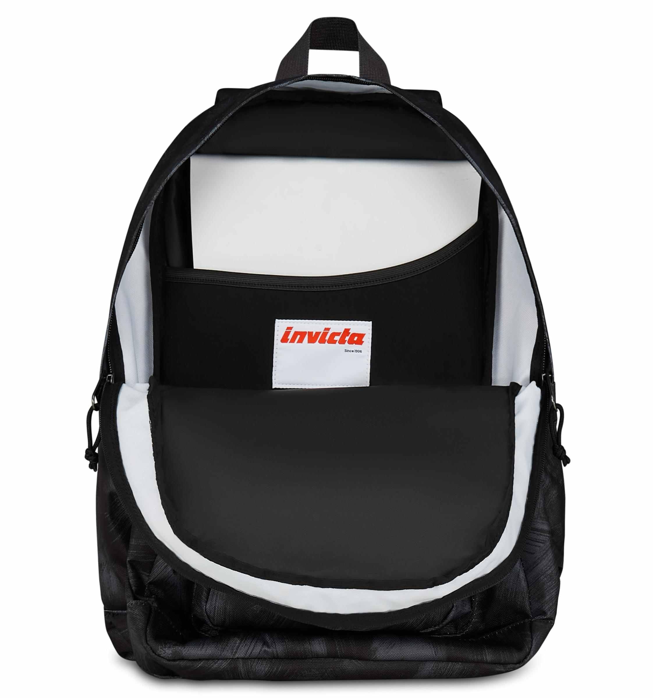 Invicta Zaino Scuola Jelek, Grigio, Doppio Scomparto Con Tasca per PC e Tasca per Borraccia, 34 lt, Scuola Media e Superiore, Zaino Ragazzo