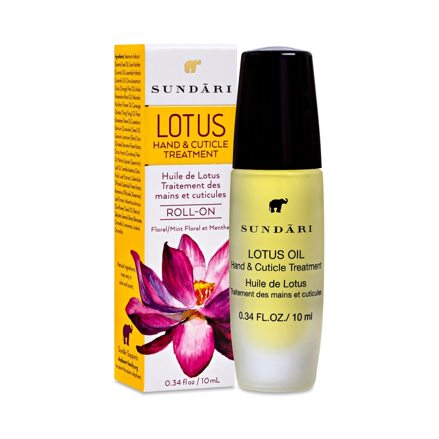 SUNDARI Lotus Hand & Cuticle Oil - 0.34 Fl Oz, Hydrating Treatment, Pure Lotus Oil, Instantly Absorbing Roll-On, Floral Scent, All Natural Ingredients - Image 5