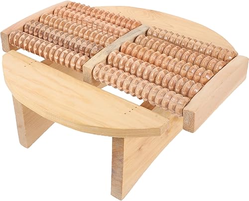 Pies masajeador sauna taburete madera maciza agua cucharón madera herramientas de masaje