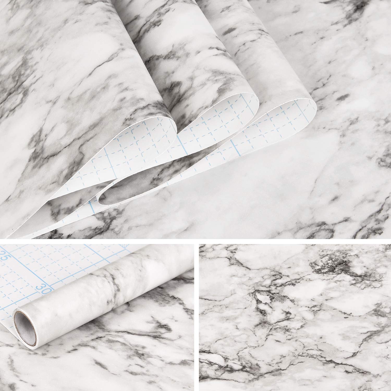 Buy Mecpar Marble Wallpaper, 17.7" x 78.7" Marble Contact Paper Peel