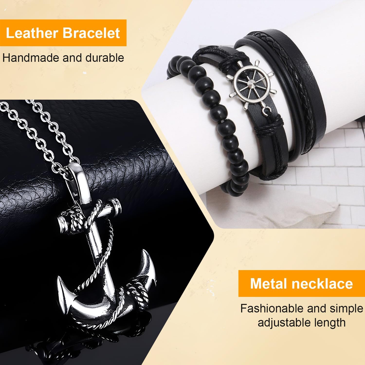 Ginkago Accessori Costume da Pirata per Adulti Set, Bandana Fascia Vita Collana Orecchini Anello Bracciale Benda sull'Occhio, Costume da Pirata per Halloween Carnevale e Feste a Tema