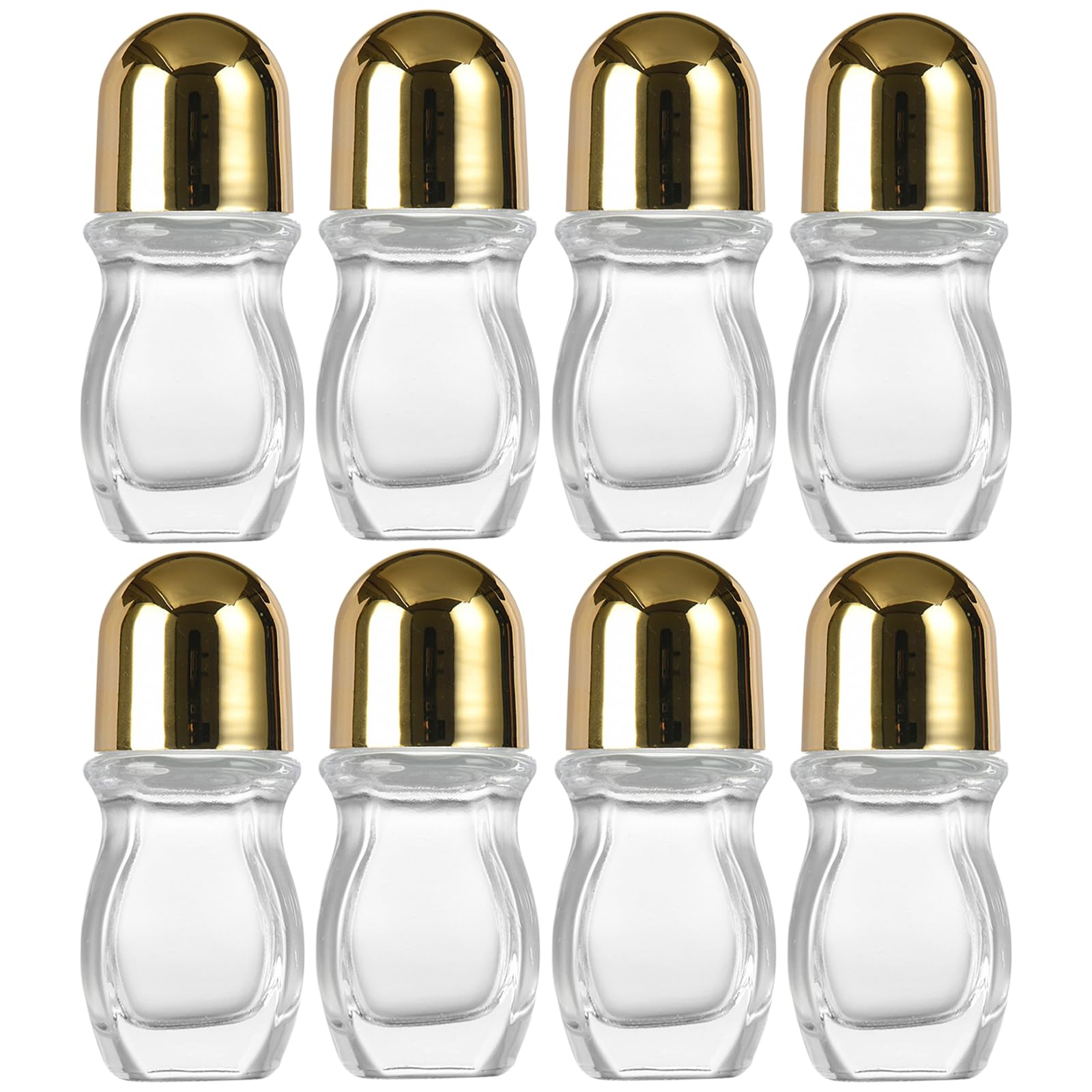 Bouteilles en verre vides pour cosmétiques et parfum rechargeables en lot de 1 à 8 pièces