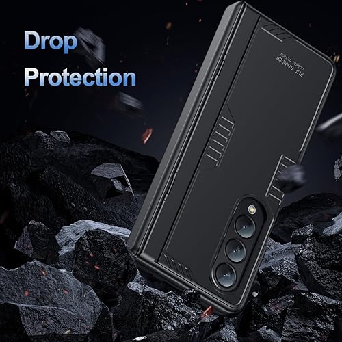 Miniatura 5 de Funda para Samsung Galaxy Z-Fold-4 protección de bisagra y soporte oculto con protector de pantalla integrado 360 Full Protective Antideslizante