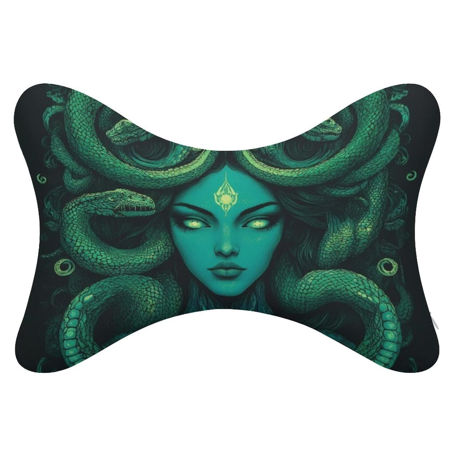 Soft Bone Pillow Fashion Car Decor Memory Foam Head Rest Support Cushion for Travel Car Seat Ancient Greece