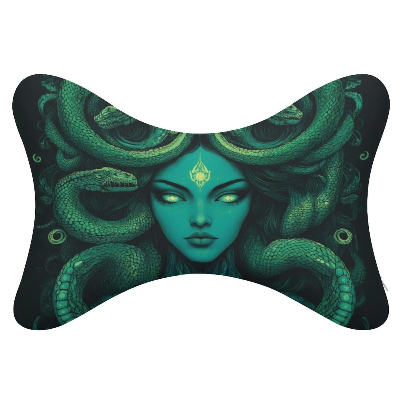 Soft Bone Pillow Fashion Car Decor Memory Foam Head Rest Support Cushion for Travel Car Seat Ancient Greece