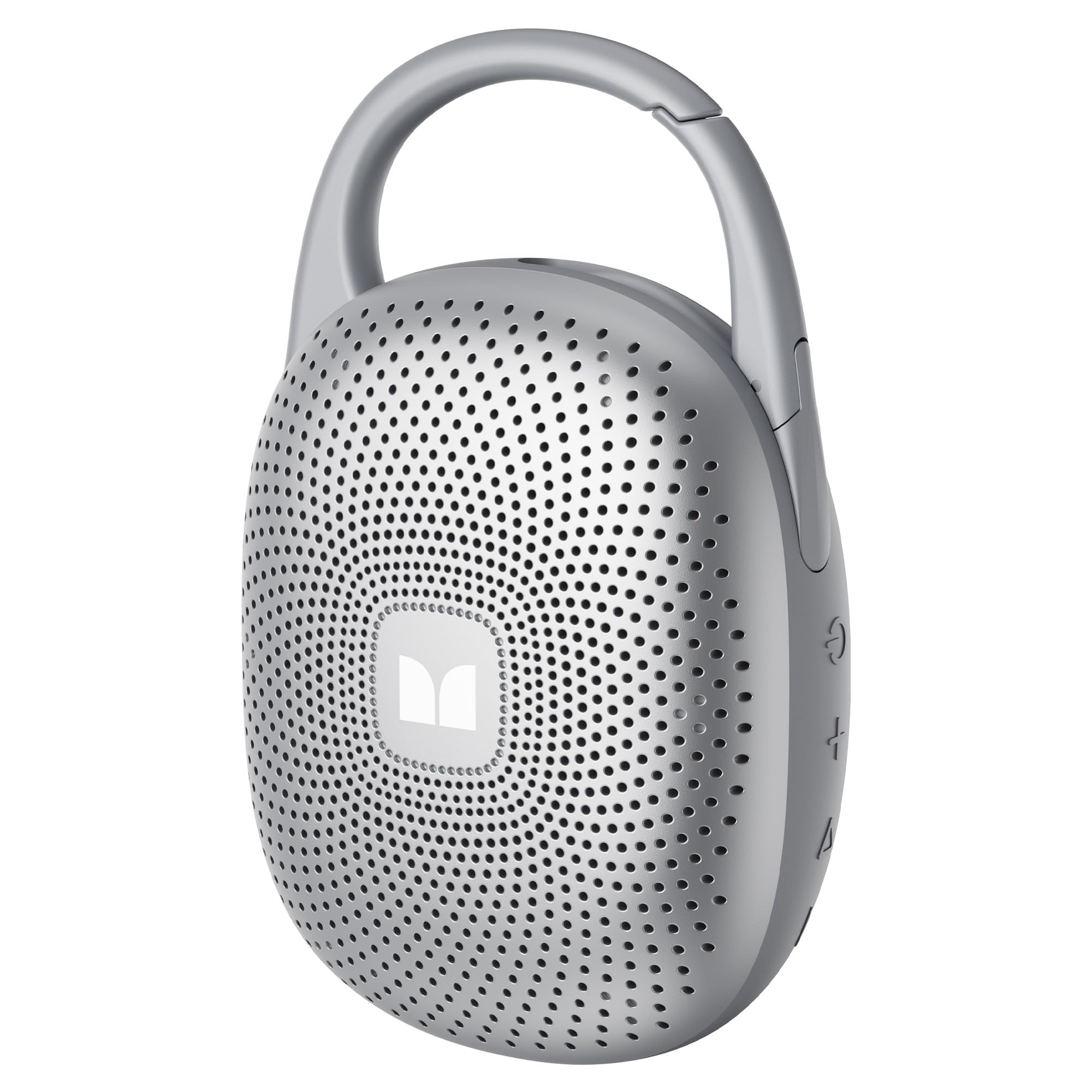 S370 Ultra-Portable Bluetooth Speaker with Integrated Carabiner Clip, IPX7 Waterproof, 29H Playtime, Bluetooth 6.0, TWS Pair Clip-On Speaker for Outdoor, Hiking, Beach, Shower & Travel, Grey