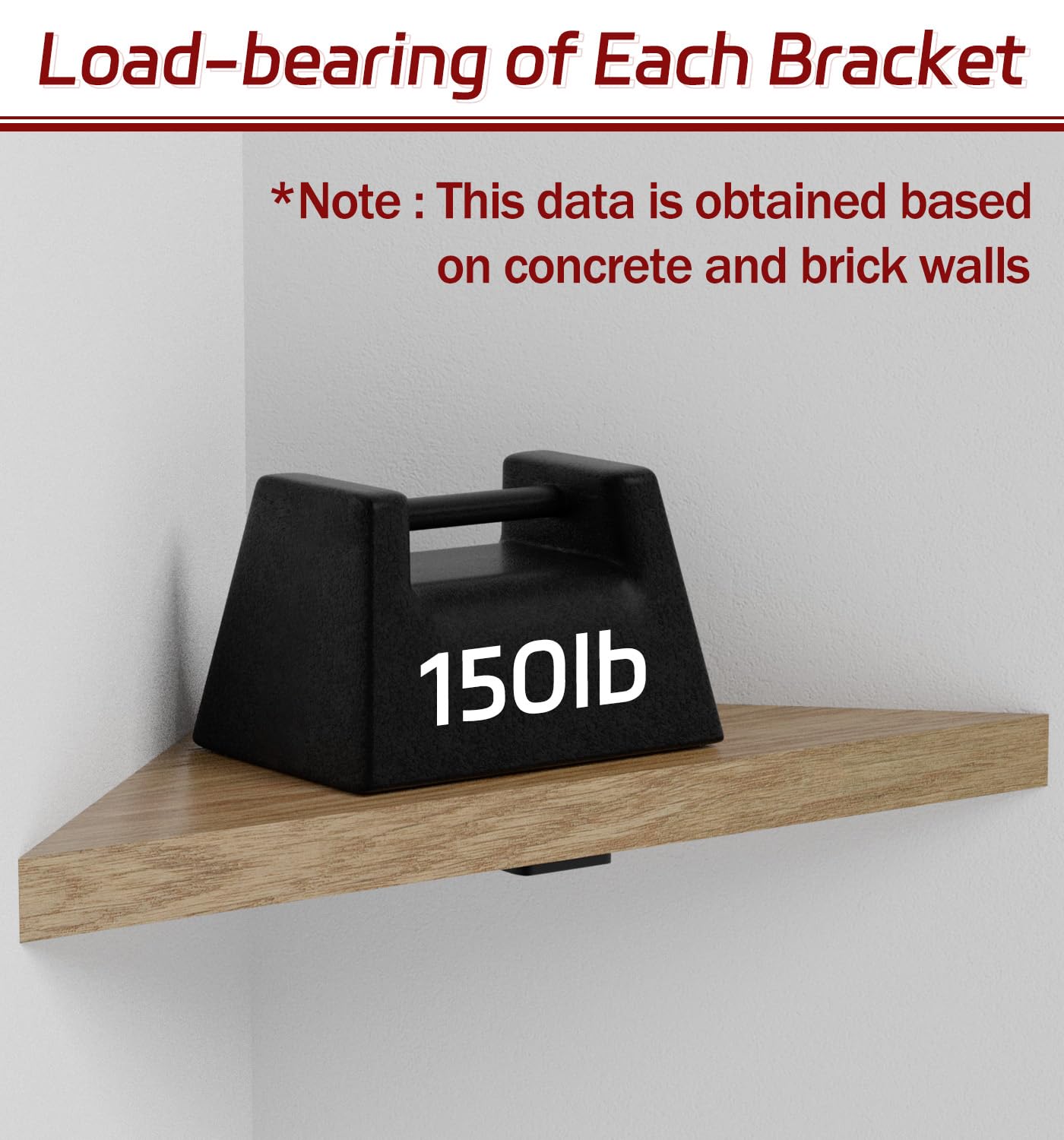 Soporte de estante de esquina, Soporte Balda, 11 pulgadas, paquete de 3 soportes ocultos de acero al carbono de 1/5 pulgadas de grosor, soportes industriales rústicos para decoración de pared