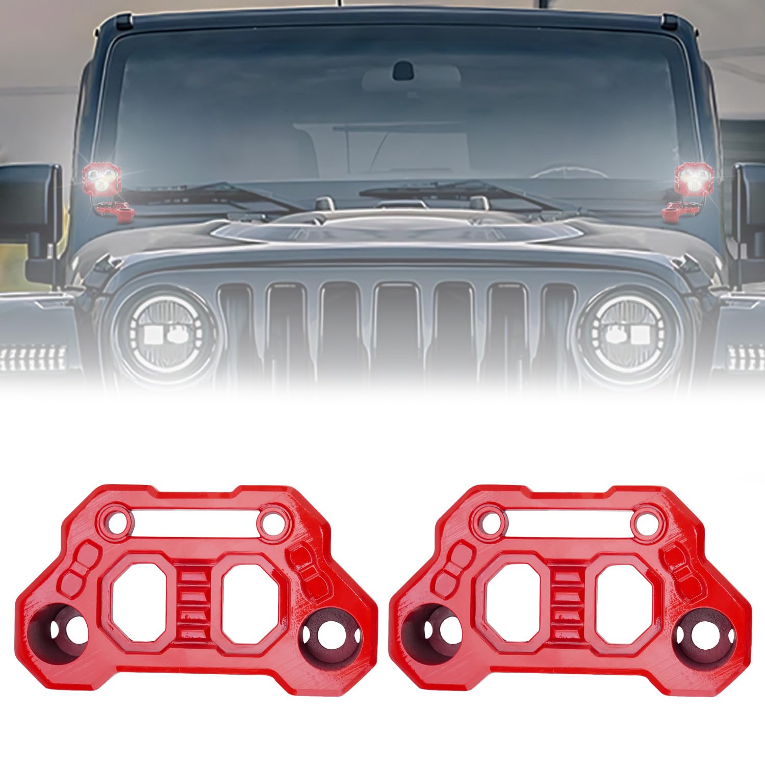 Amazon.com: Light Mounting Bracket Hood Cowl Mount Brackets Front