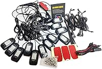 Vista 2 de RGB LED Rock Lights Underbody Wireless APP Music Chasing Offroad ATV 12V 12 Pods w/6PCS Cables de extensión
