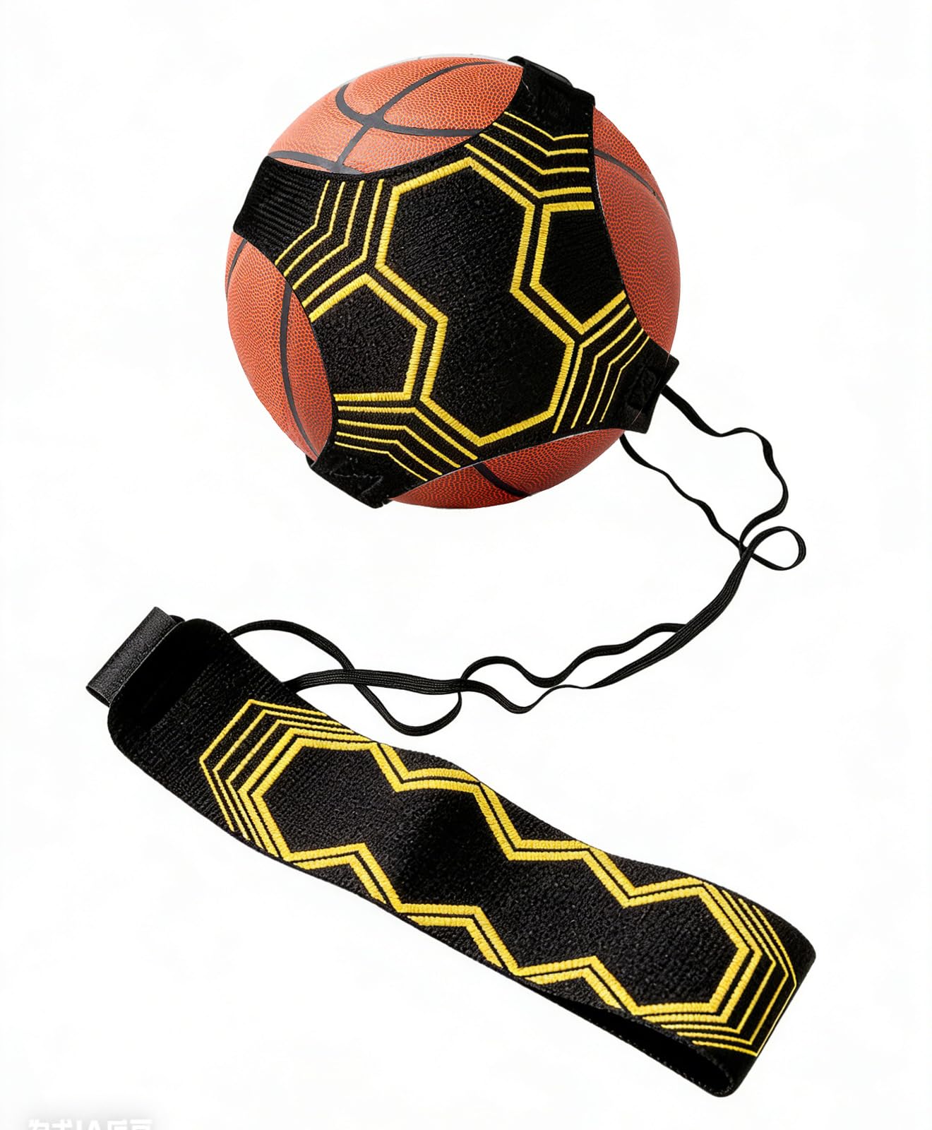 ZHUDALA Adjustable Football Kick Trainer Solo - Elastic Training Aid Belt for Kids Adults, Hands-Free Soccer Practice Equipment Fits 3/4/5 Balls