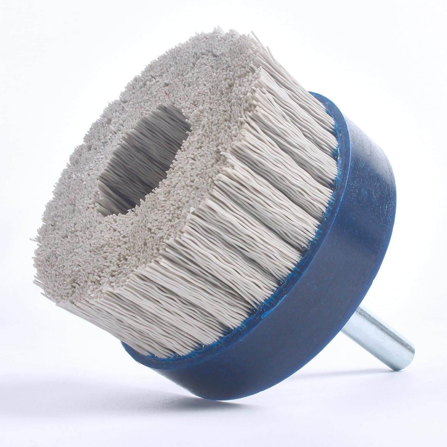Garhgi 3.14"/80MM Abrasive Filament Nylon Bristle Disc Brush, Aluminum Oxide Fine Polishing Sanding Grinding Deburring, Remove Rust Corrosion Paint Surface Finishing