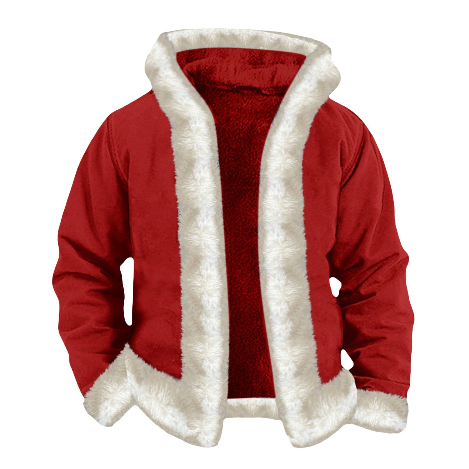 2026 Kerst Winter Zip Up Fleece Hoodie Print Trui Casual