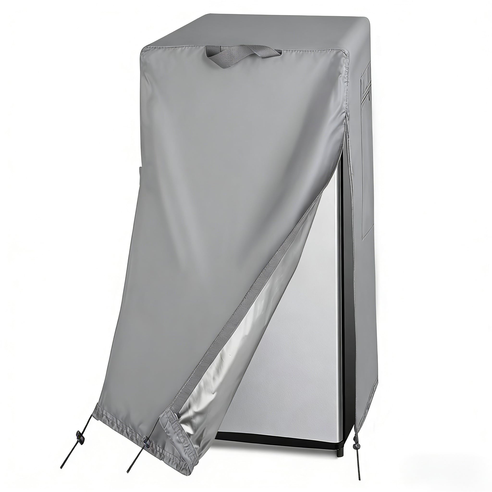 Mini Refrigerator Cover for Most 3.0 Cu Ft Compact Beverage Freezer-Grey