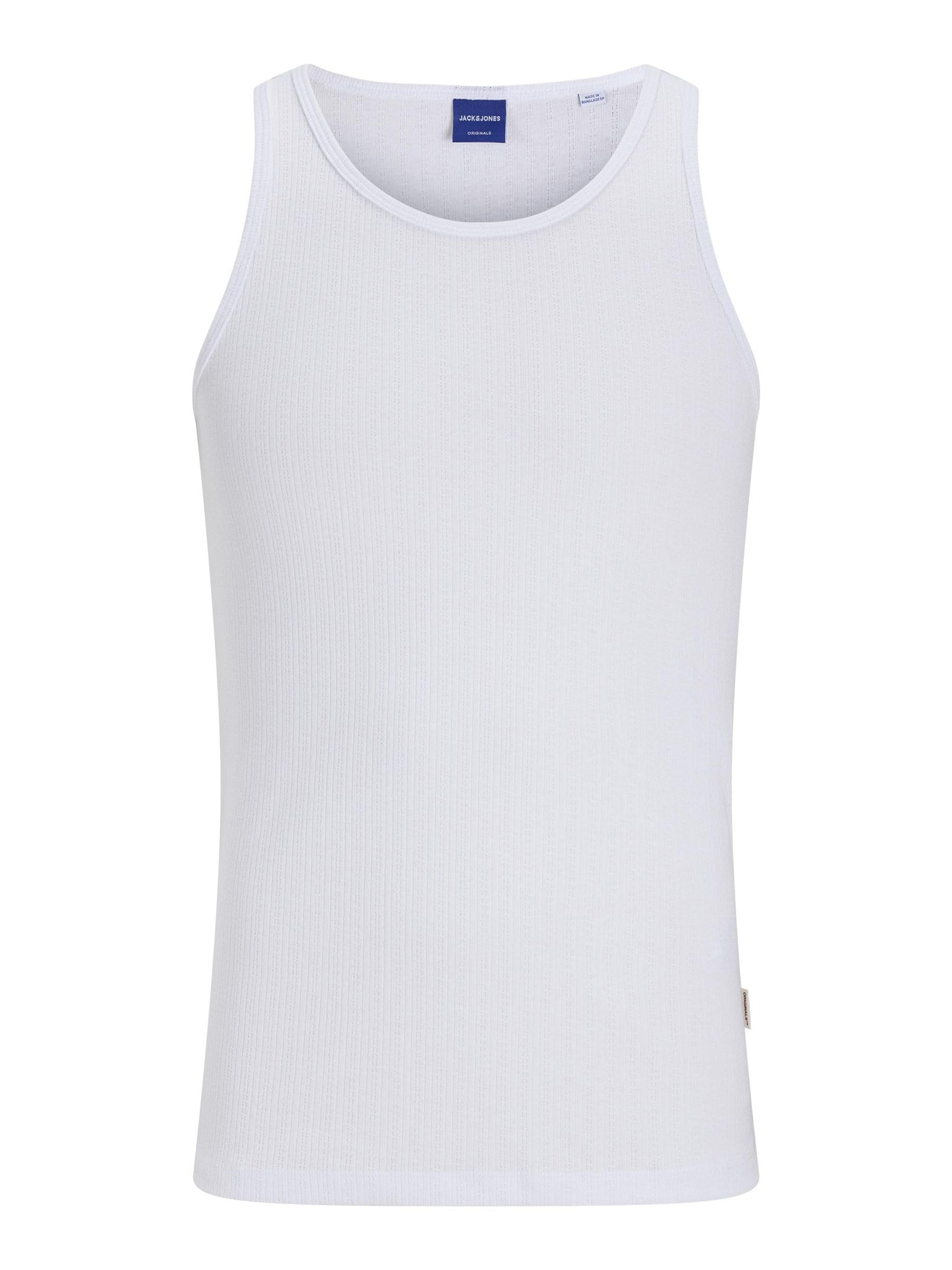 JACK & JONES Male Tanktop Einfarbig Tanktop