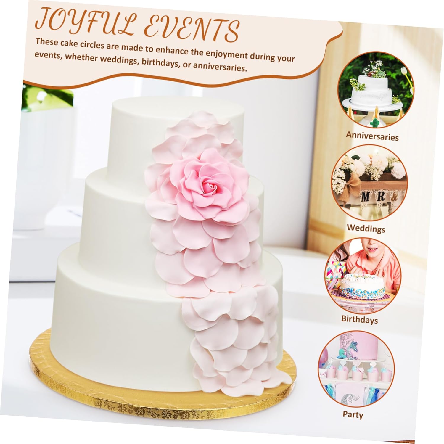 10pcs Cake Tray Cake Boards for Decorative Wedding Birthday Baking Accessories