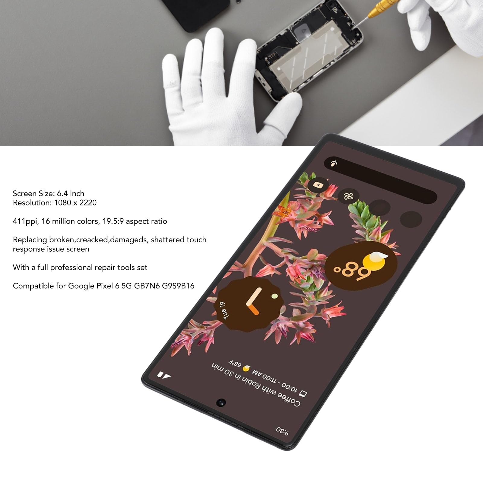 Amazon.com: Screen Replacement for Pixel 6 5G GB7N6 G9S9B16