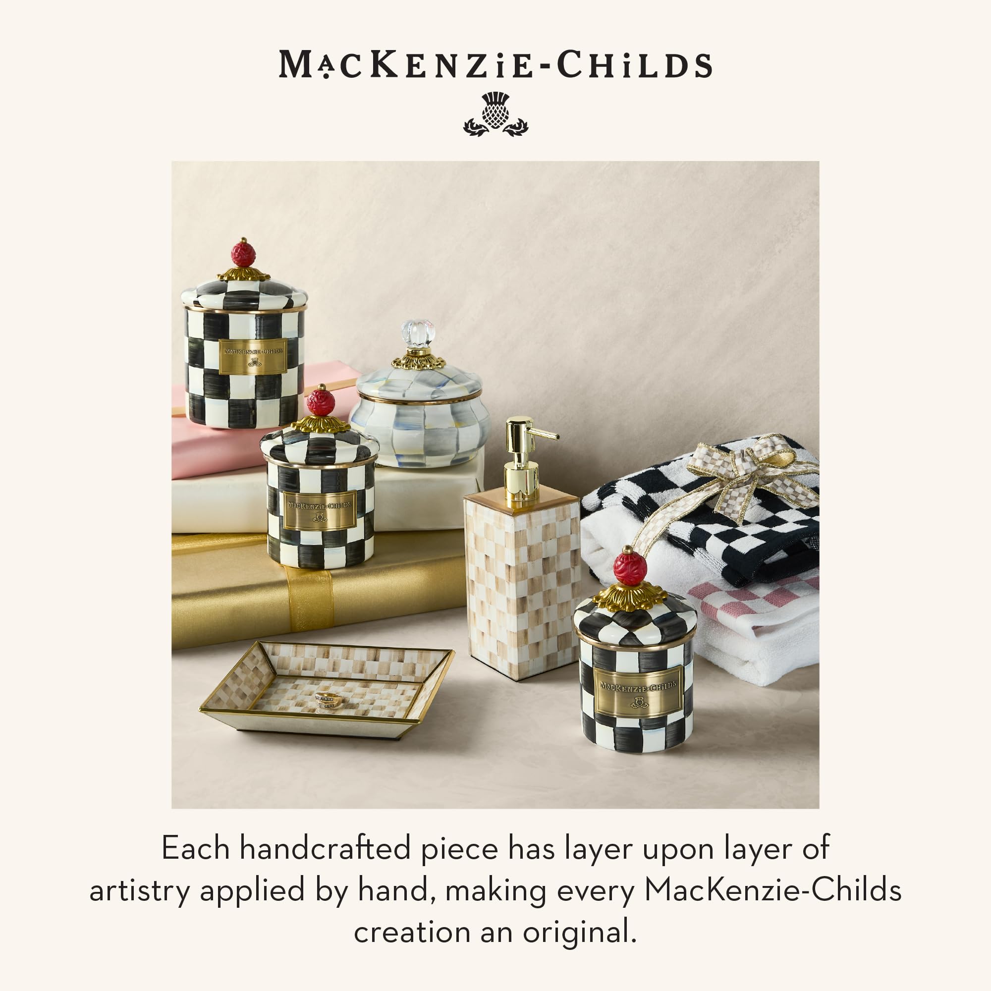 Amazon.com: MACKENZIE-CHILDS Boutique Square Tissue-Box Cover