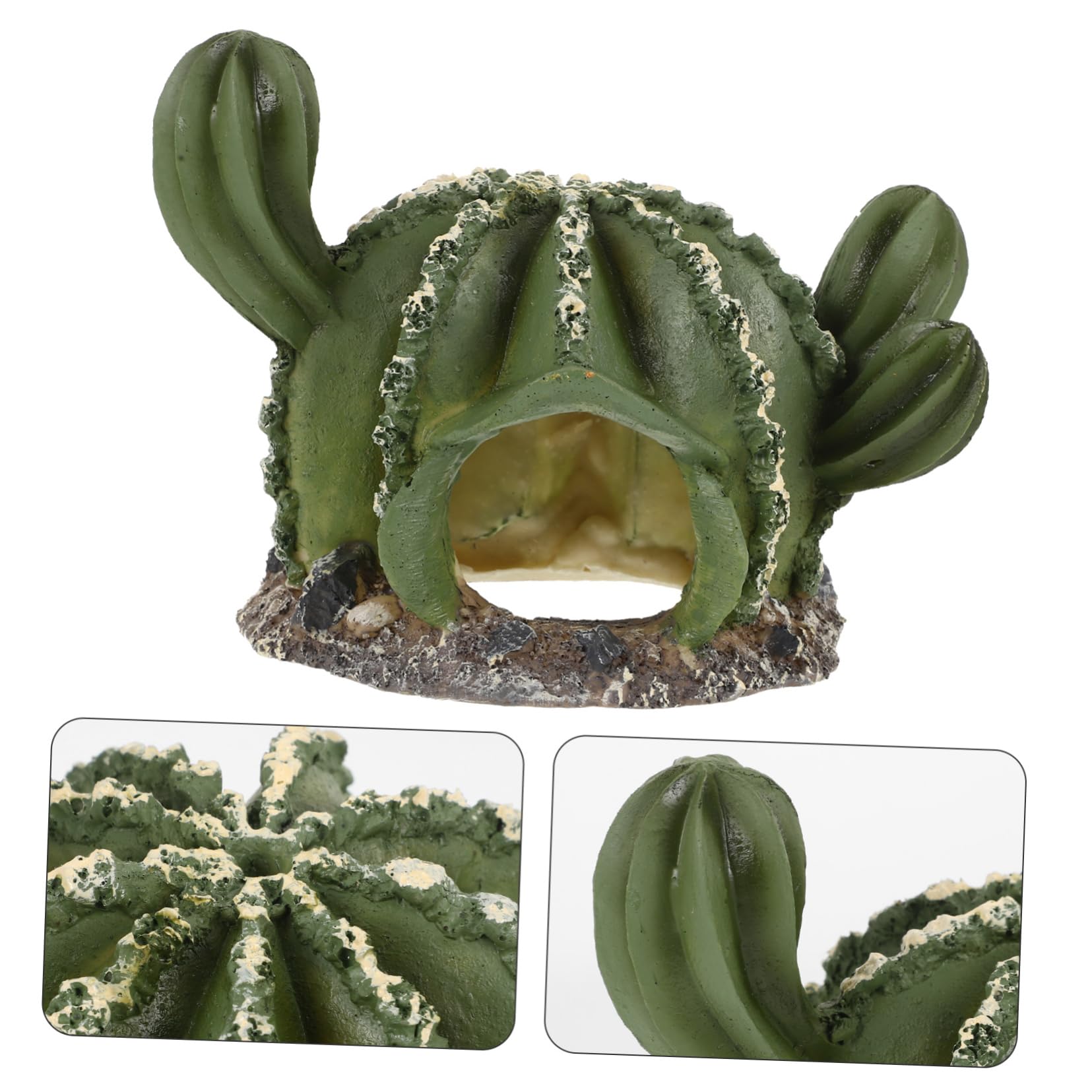 YARNOW 4 Cuevas Pequeñas Y Ligeras De Resina para Reptiles Ideales como Guarida para Lagartos para Un Práctico Adorno.