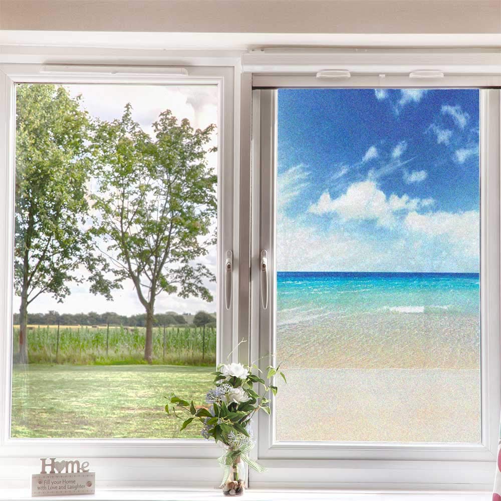Ocean Frosted Window Film Window Privacy Film Tropical Sandy Beach At Summe Uozchx9cx0 住宅設備 Www Anchorcm Net