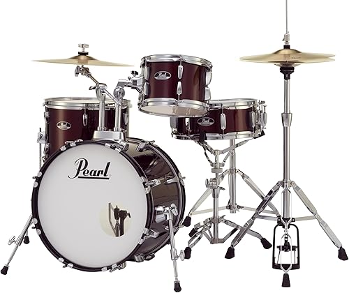 Miniatura 131 de Pearl Roadshow (RS525WFC/C707) - Juego completo de batería de 5 piezas con platillos y soportes, color bronce metálico