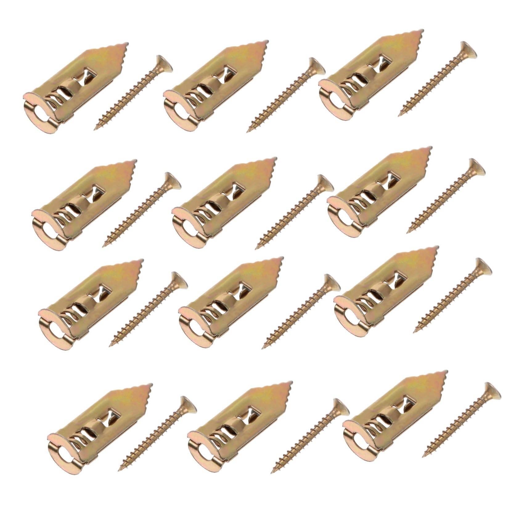 Cabilock Punch Screw Wall Anchor Kit Drywall Screws Expansion Lightweight Portable