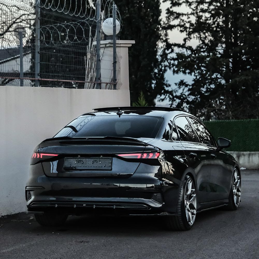Heckdiffusor kompatibel mit Audi A3 8Y Limo/SB 2020–2024 Rear Valance