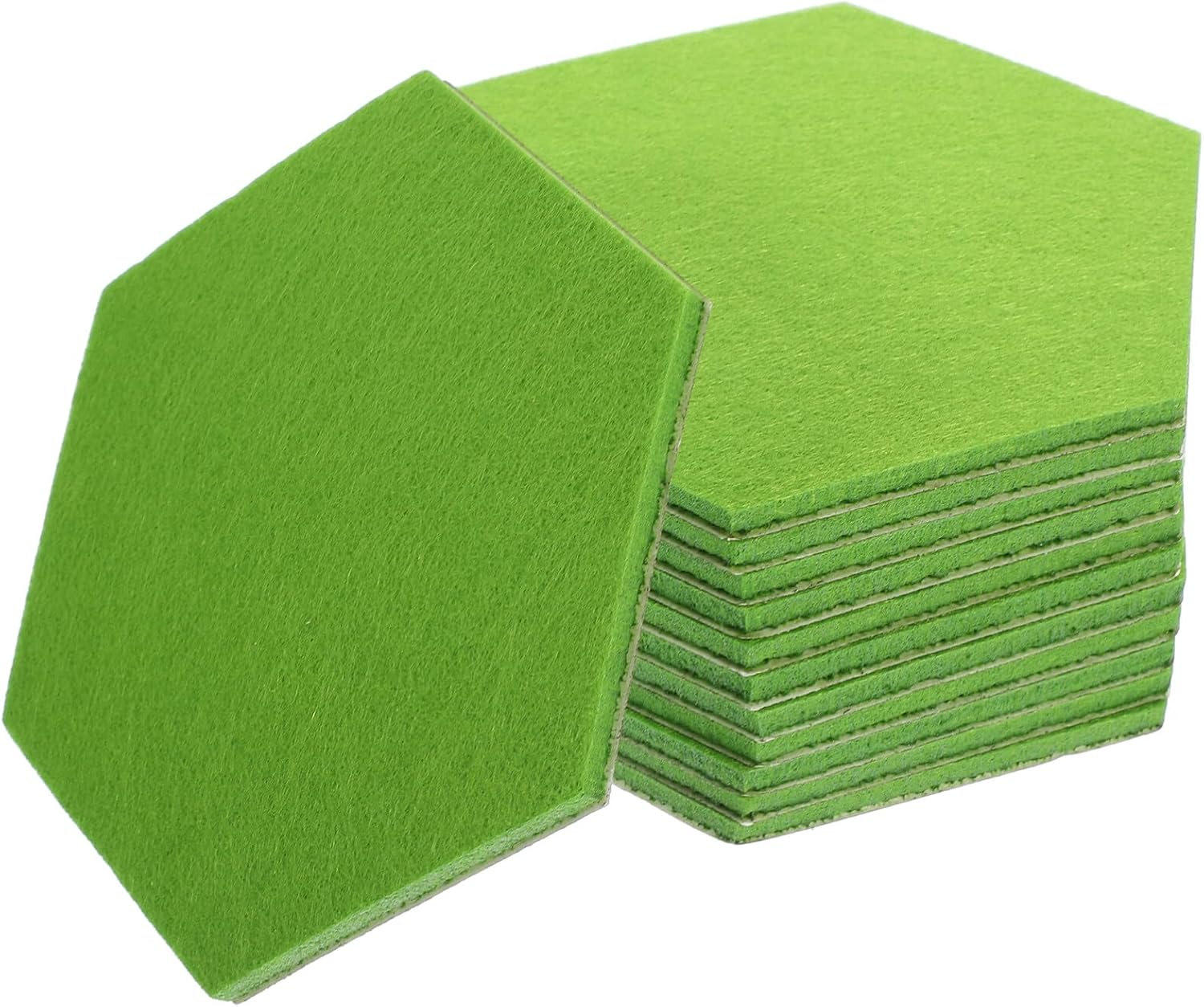 MAGICLULU 12pcs fieltro telón de fondo de pared etiqueta 3D hexagonal pegada