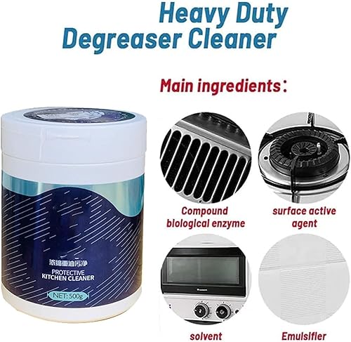 Miniatura 6 de Chano - Polvo de limpieza desengrasante de cocina para grasa, polvo de limpieza multiusos, limpiador de chef, limpiador de estufa, limpiador de