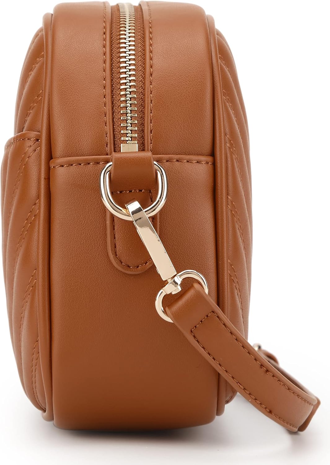 lola mae Quilted Crossbody Bag, Medium Lightweight Shoulder Purse Top Zipper Tassel Accent - Image 6