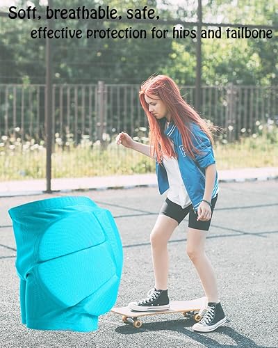 Miniatura 2 de Reomoto Almohadillas de protección de cadera para niños, pantalones cortos de esquí, patinaje, snowboard, almohadillas de protección de cadera para