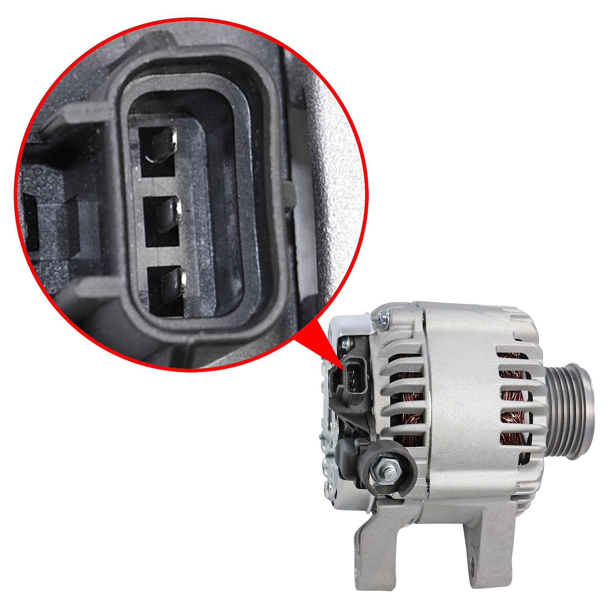 ATEC Germany 1x Alternatore 14V 80A Compatibile con FORD FIESTA Mk5 (JH_, JD_), FIESTA Mk5 Van, FUSION (JU_), MAZDA 2 (DY)