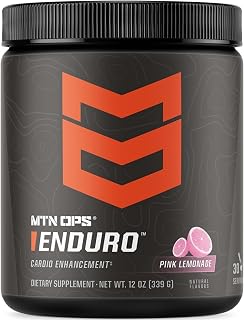 MTN OPS Enduro Nitric Oxide Stim Free Pre Workout | Magnesium Citrate, L Arginine & L Citrulline Caffeine Free Preworkout | 30 Serving Pink Lemonade