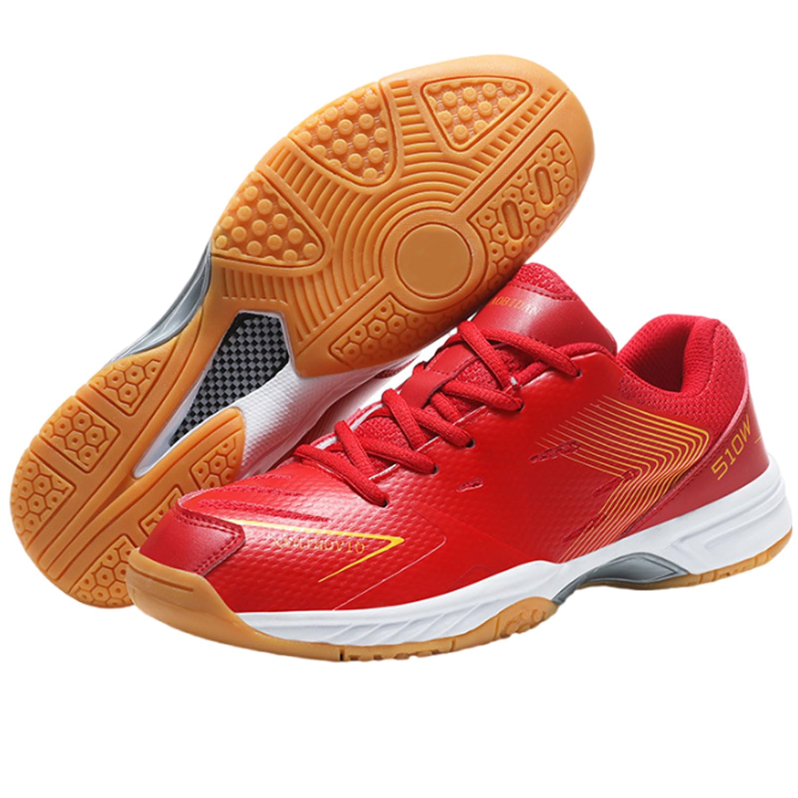 Zapatillas de bádminton Hombre Exteriores,Zapatillas de bádminton para Interiores,Antideslizante,Transpirable,para Tenis,Tenis de Mesa,Baloncesto,Squash y Entrenamiento físico