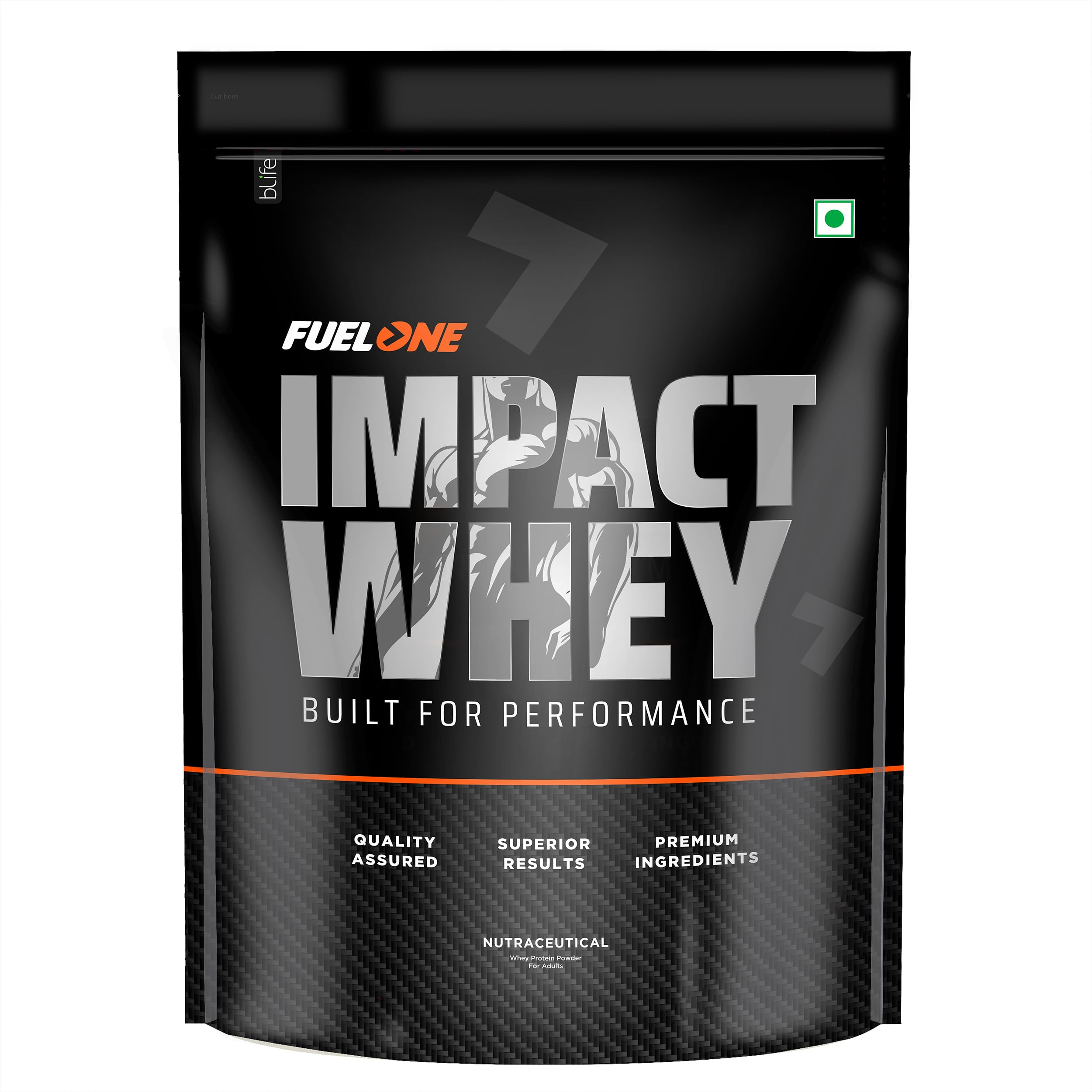 FUELONE Impact Whey Protein, Chocolate, 1kg 997.9 g - Image 1