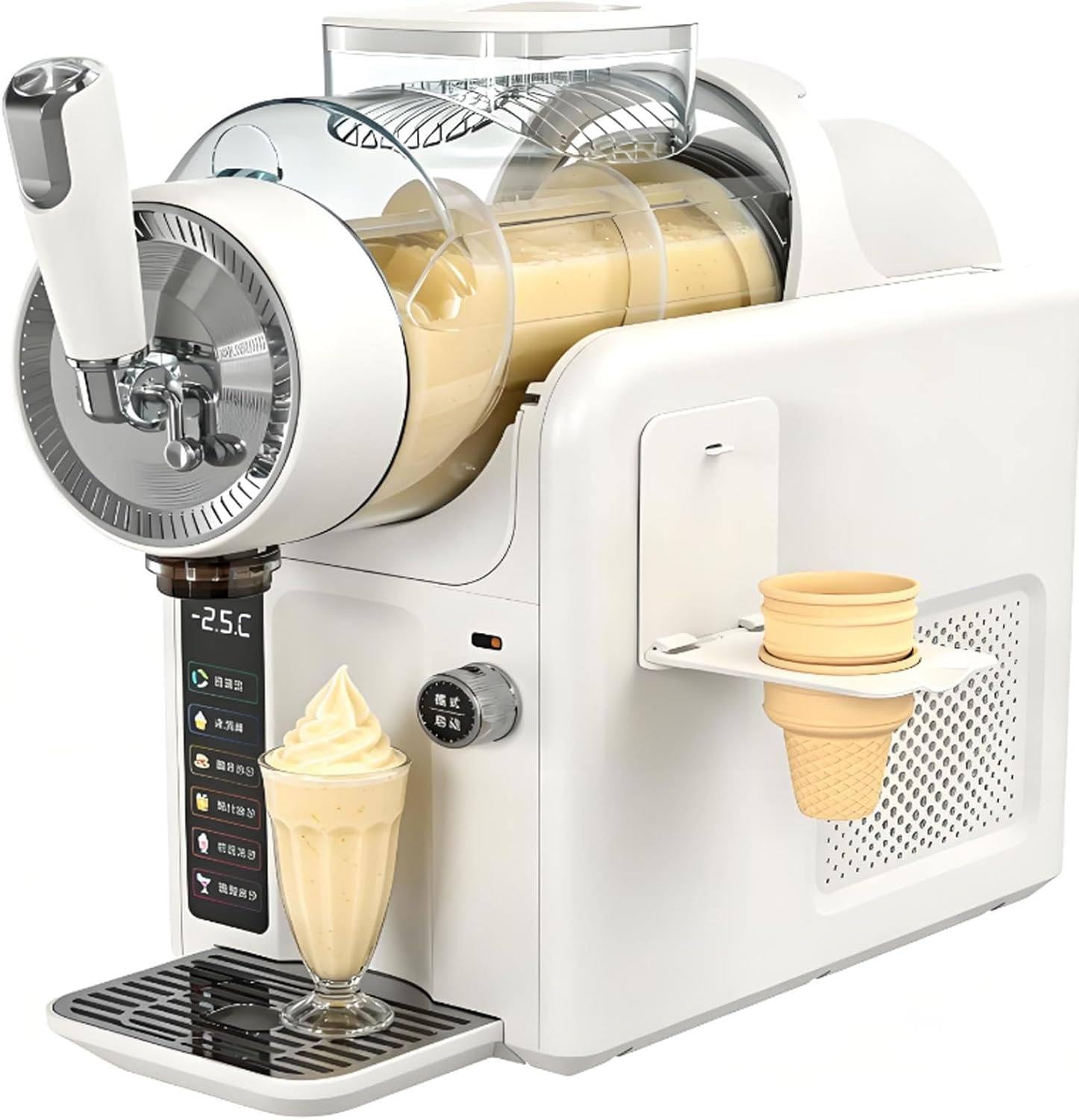 No Ice Slush Machine 2L, 5 Preset-Modi, Selbstreinigung, 185W tragbare Smoothie-Hersteller für Cocktails, Milchshakes, Eissäfte, Home & Party-Benutzung, 12H-Betrieb