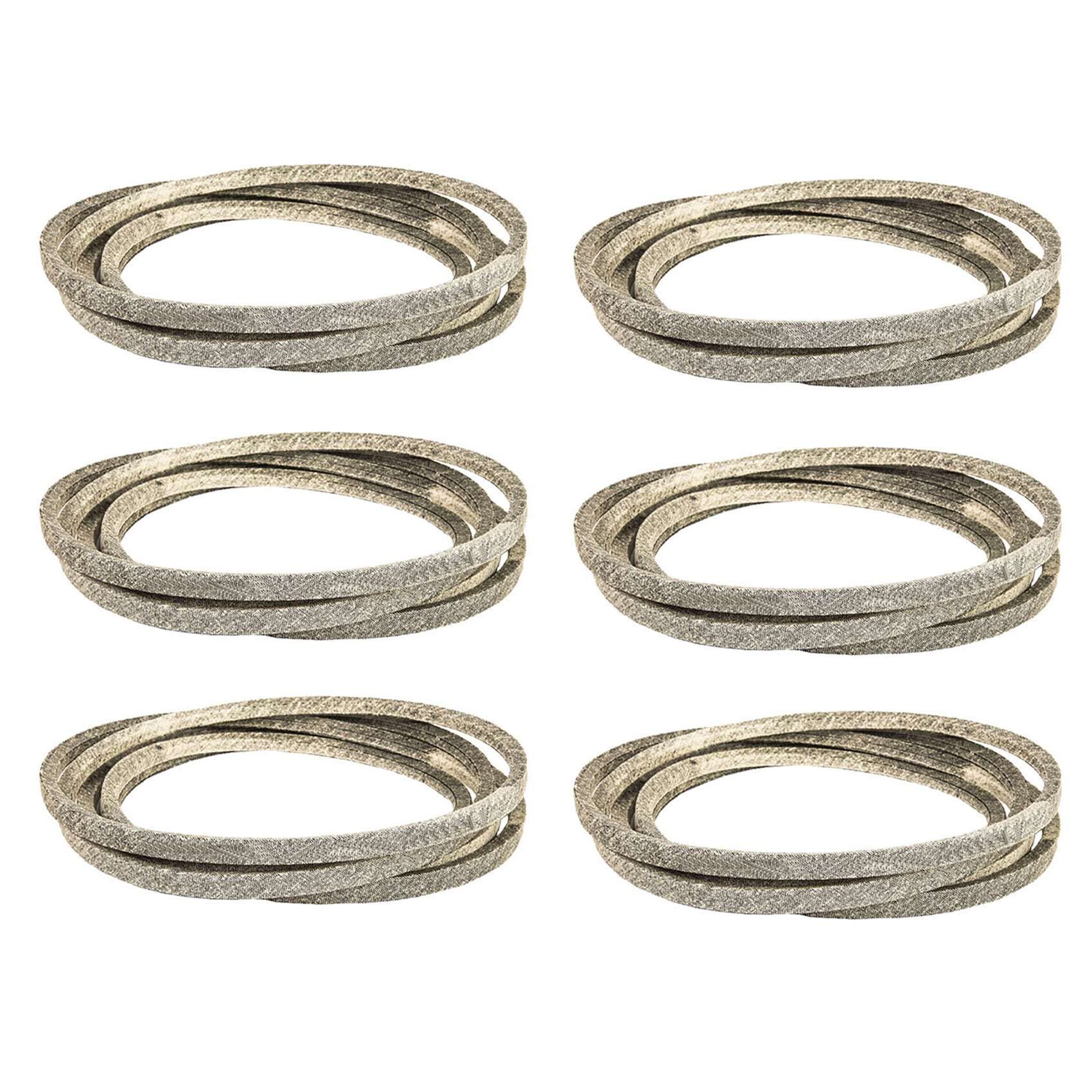 6 correas de cortacésped de fibra de aramida para GX20072 754-04219,954-04219 754-0641 1/2X104 pulgadas