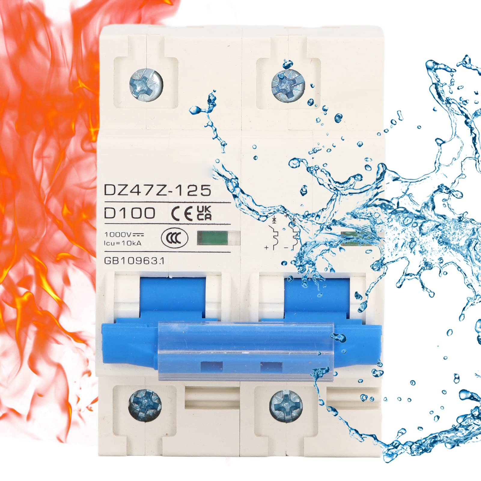 Circuit Breaker DC Breaker 100A PA66 Housing 10KA Breaking Capacity Sensitive Response For Solar PV System Blue - Image 4
