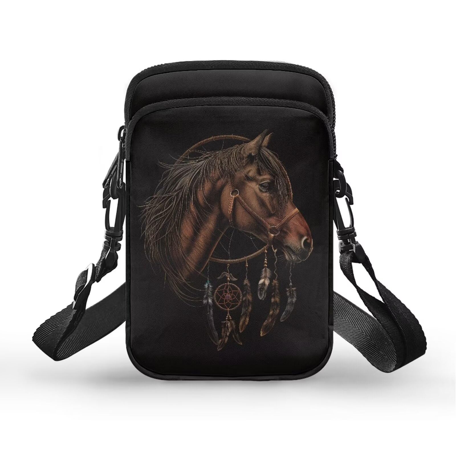 TSOVTHRID 2 Layer Small Crossbody Bags for Women Men, Messenger Bags Waist Case Pack