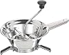 Moulinex Classic manual vegetable mill in stainless steel, Small model, Easy grinding, Purees, Soups, Compotes, Dishwasher safe, Made in France A40106