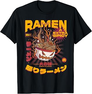 Japanese Ramen Noodles Shirt Monster Anime Food Ramen Lovers T-Shirt