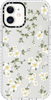 Cute Phone Case Compatible with iPhone 12, Vine Flowers iPhone 12 Pro Case, Aesthetic Floral Pattern Soft TPU Shockproof Bumper Cover for Girls Women