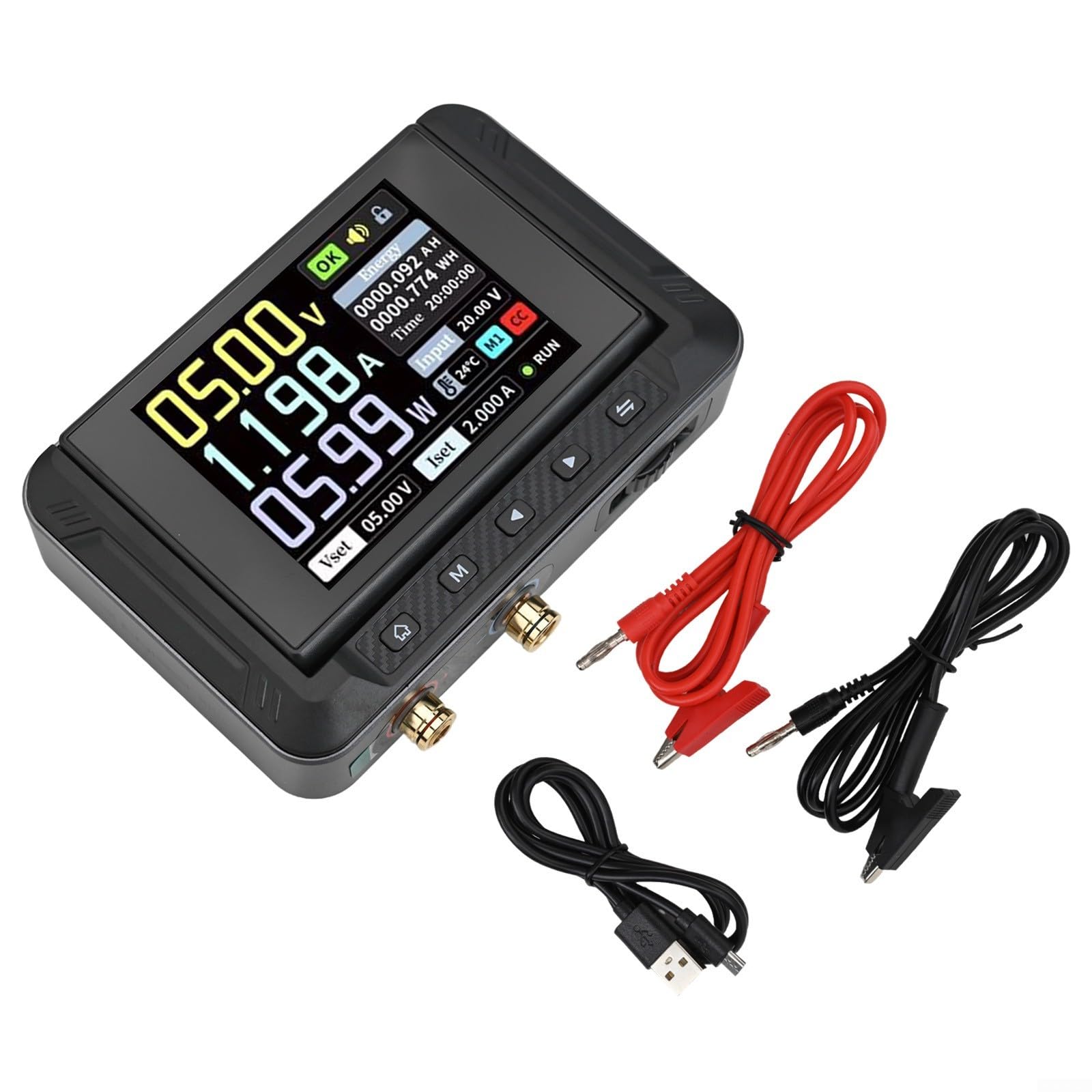 Programmierbares Labornetzteil 30V 5A mit Encoder & IPS Display - DC Regelbar Netzgerät USB-C Schnellladung für Elektronikreparatur DIY Projekte 150W
