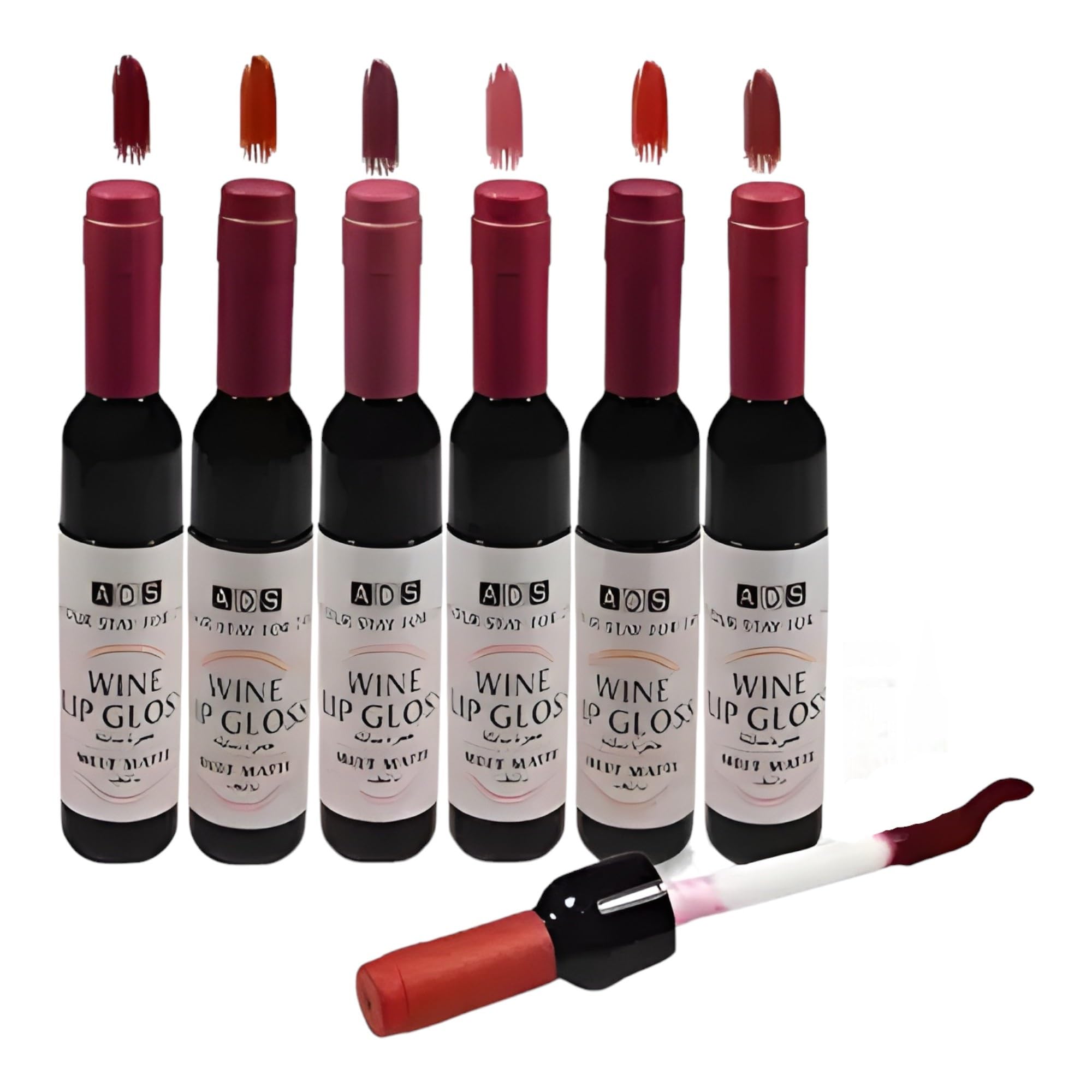 Bridester ads Wine Lip Gloss Lipstick Meet Matte 24Hours (8 ml, Wine Color)-image-35