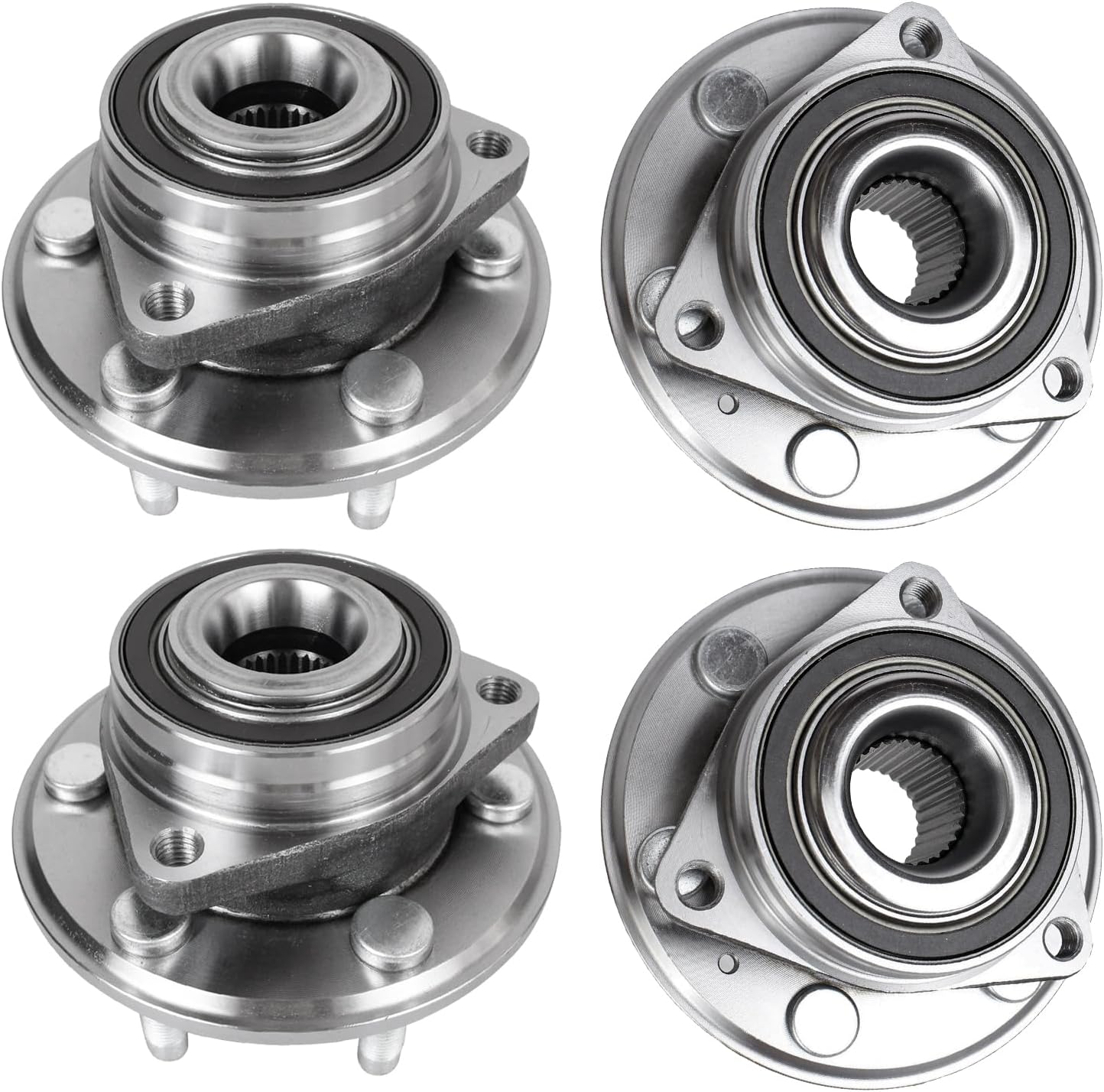 ALLCOMBO [6-Lug ABS] Front and Rear Wheel Bearing Hub Assembly for 2010 2011 2012 2013 2014 2015 2016 Cadillac SRX, 2011 Saab 9-4X Driver Passenger Side Replacement 513289
