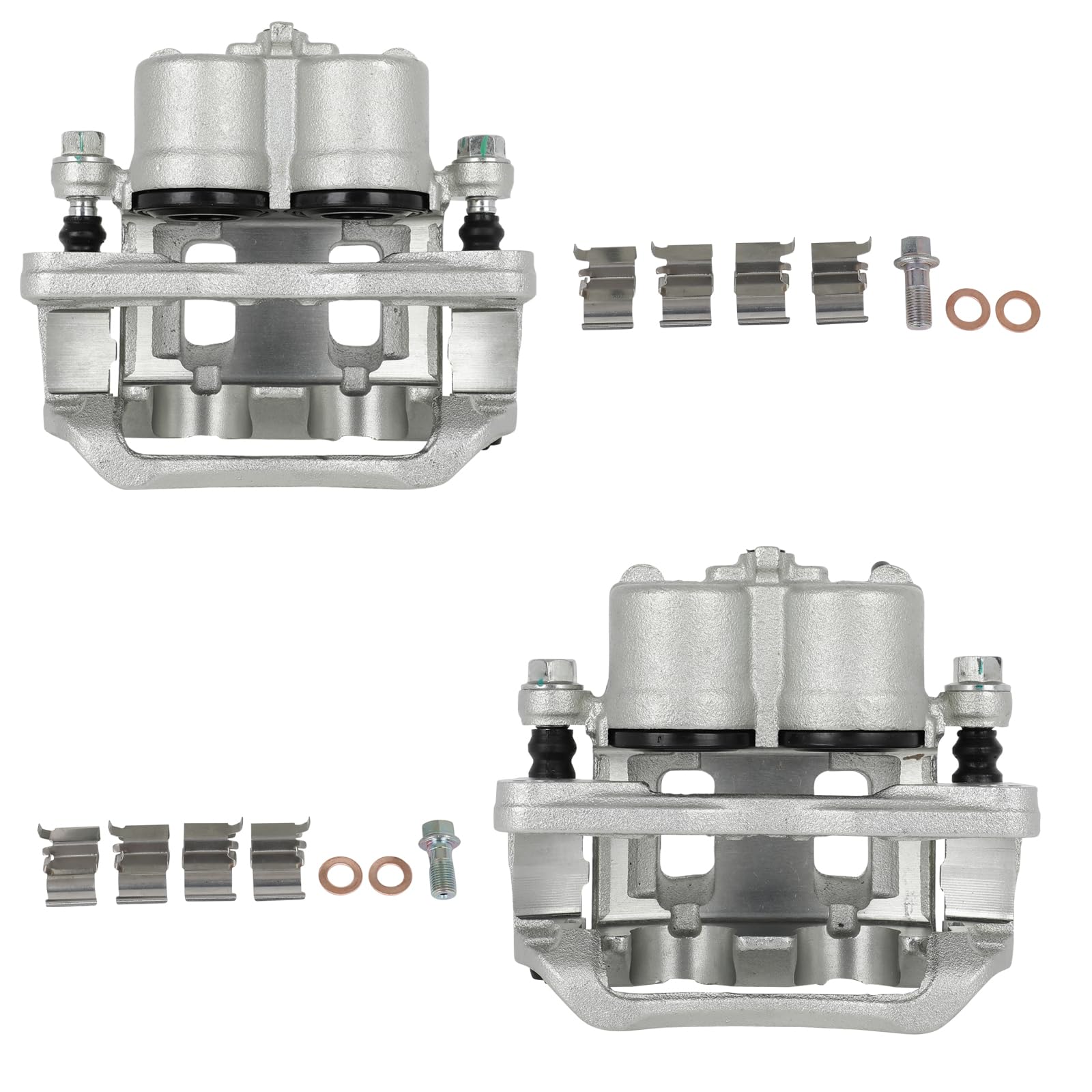 SCITOO 18B5026 18B5027 Front Left &amp; Right Disc Brake Calipers Assembly w/Bracket For Ford For Edge 2007-2009