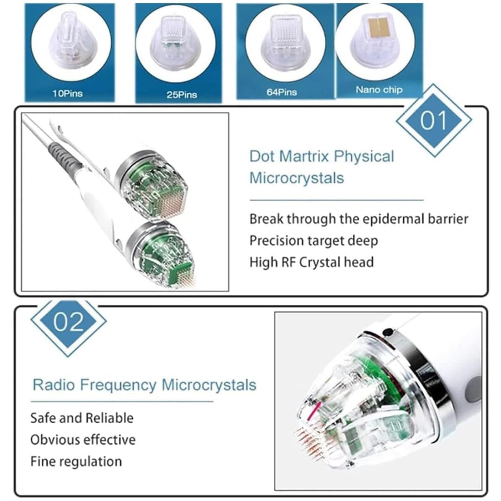 Máquina De Estiramiento Facial con Microagujas De Radiofrecuencia Fraccionada para Terapia De Eliminación De Arrugas,Belleza Facial,para Rejuvenecimiento Piel Y Eliminación De Estrías