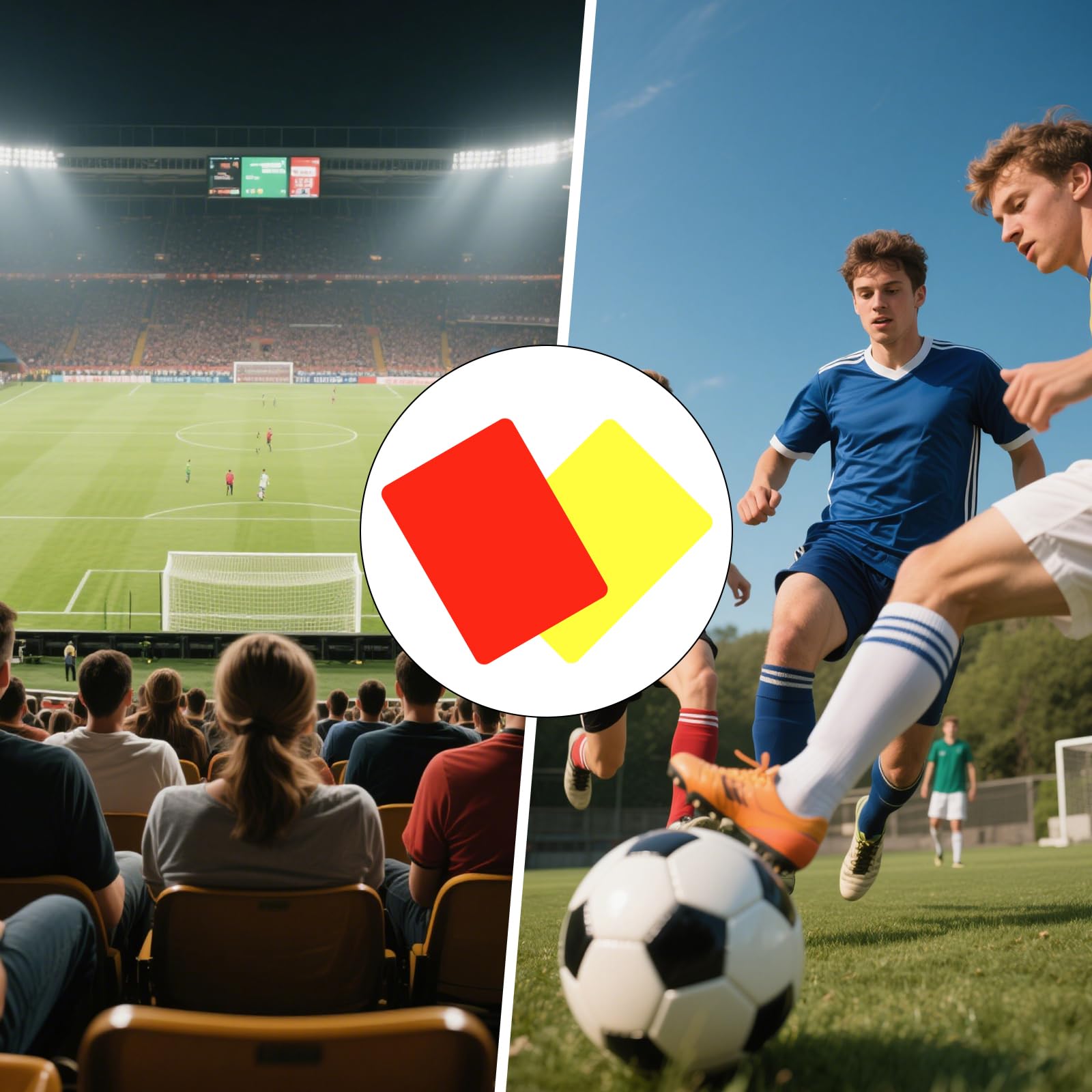 Kit de Tarjetas de Árbitro para Fútbol, Tarjeta de Árbitro Roja Amarilla Kit, Silbato de Árbitro, Hojas de Resultados y Lápiz para Fútbol y Partidos de Baloncesto