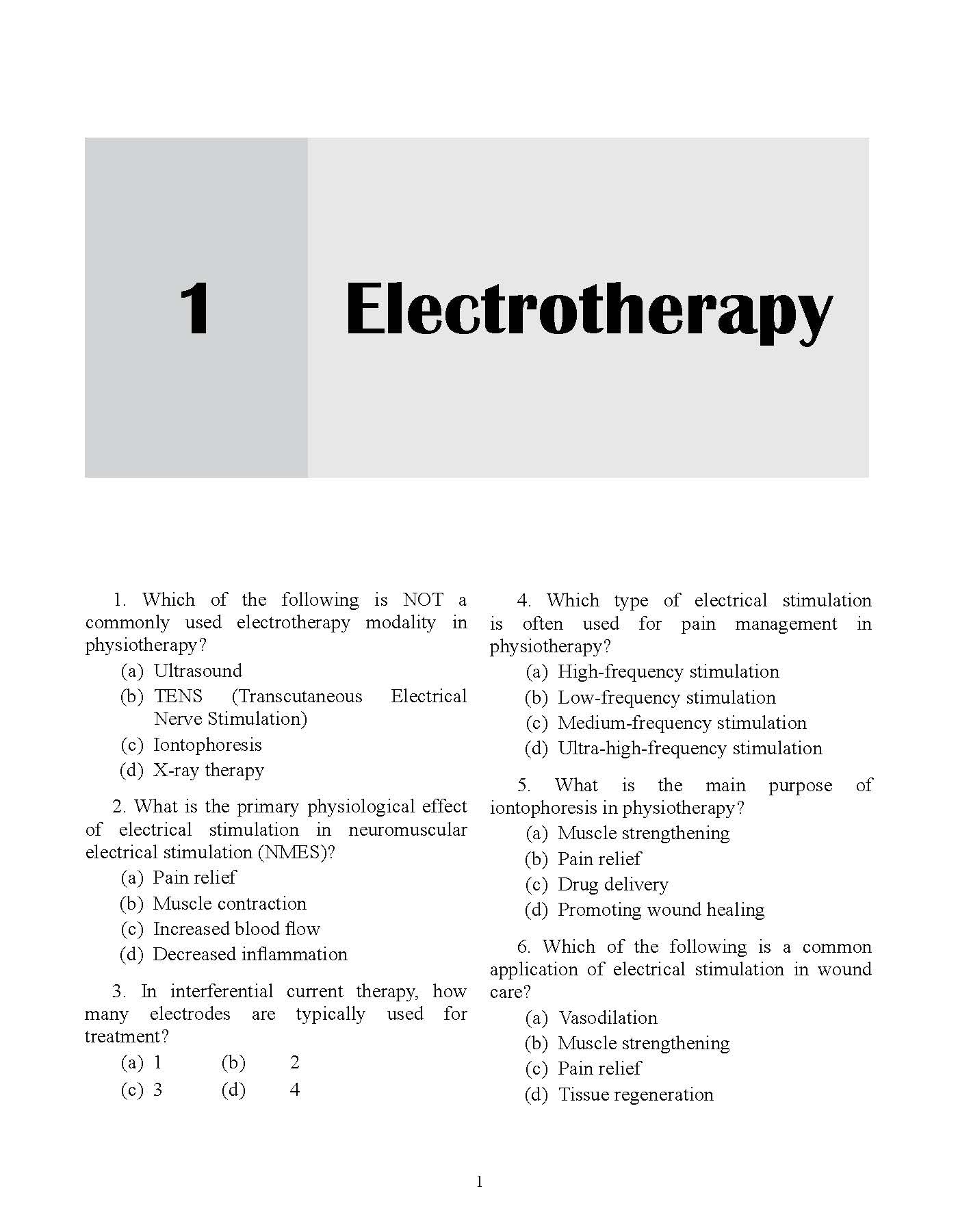 TOP Insights of Physiotherapy MCQ'S 3