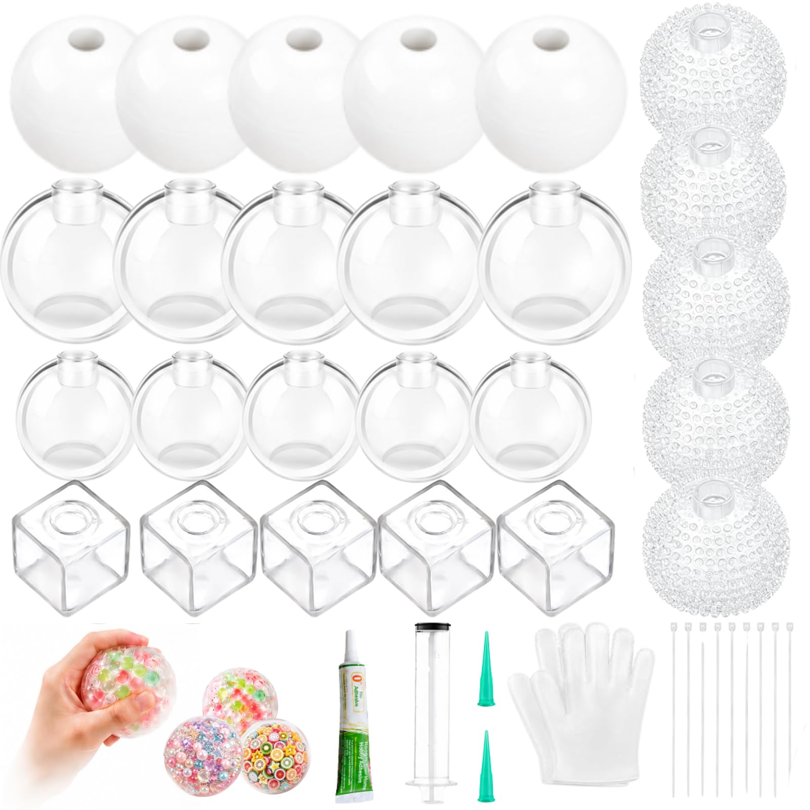 25 Pieces Squishy Make Your Own Set, DIY Squishies Skin Case Making Kit