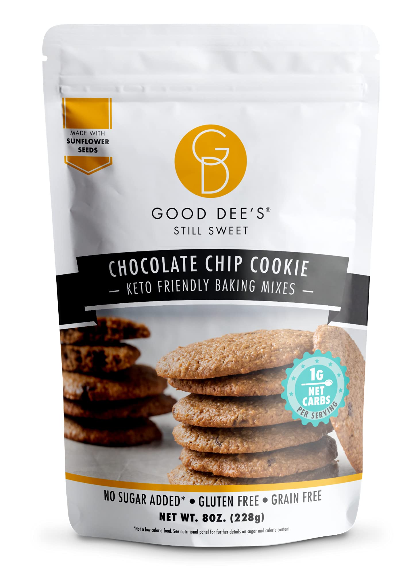 Good Dees Low Carb Baking Mix, Chocolate Chip Cookie Mix, Keto Baking